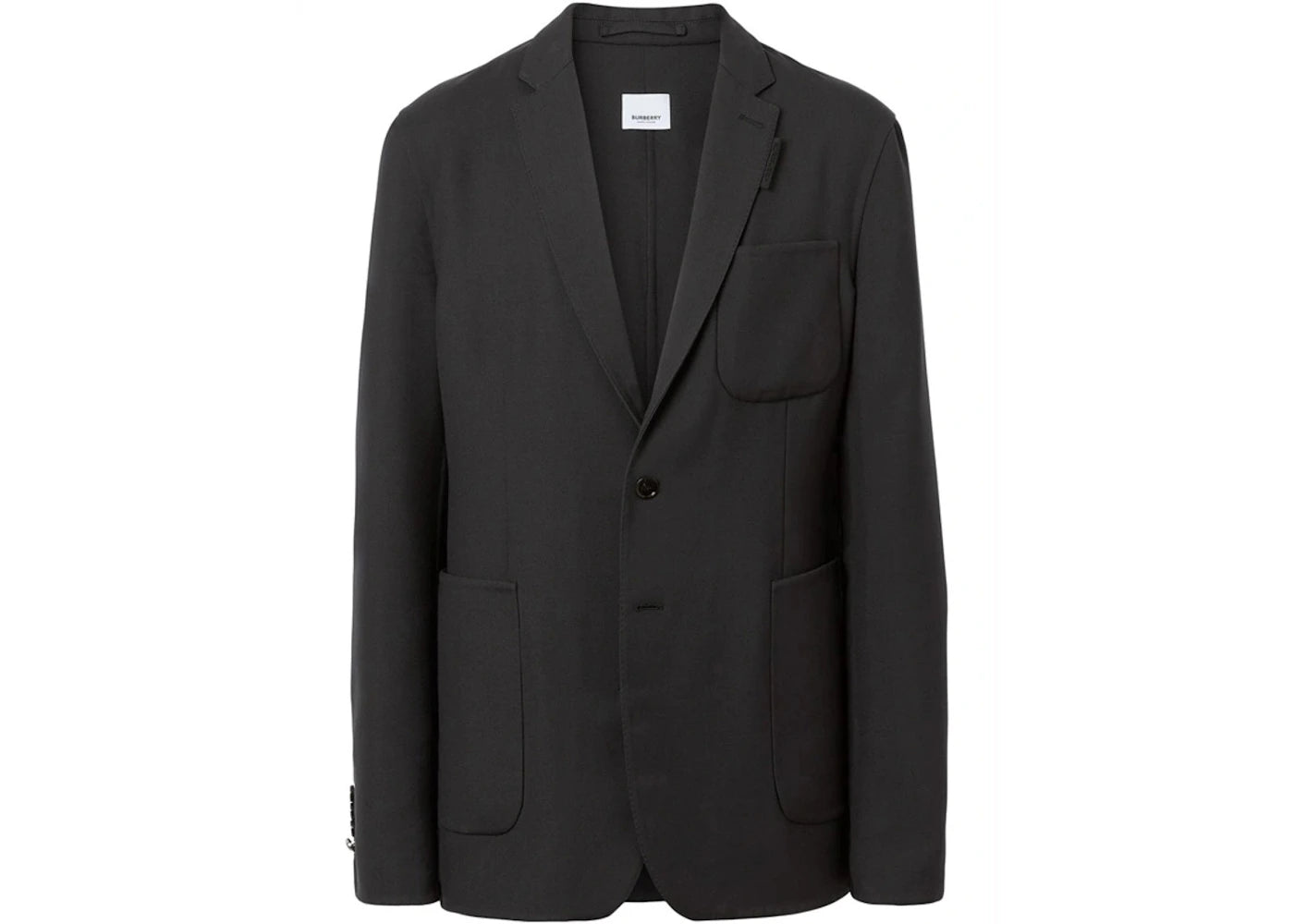 Burberry Slim-Fit Wool Tailored Blazer Navy