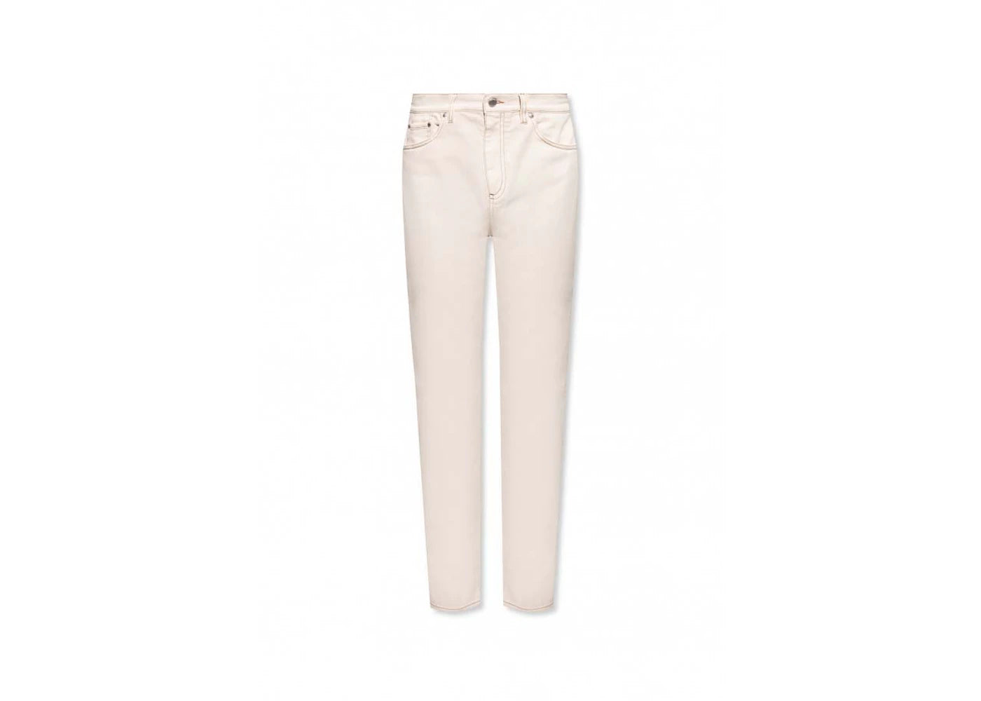 Burberry Slim Stretch Cotton Jeans Cream