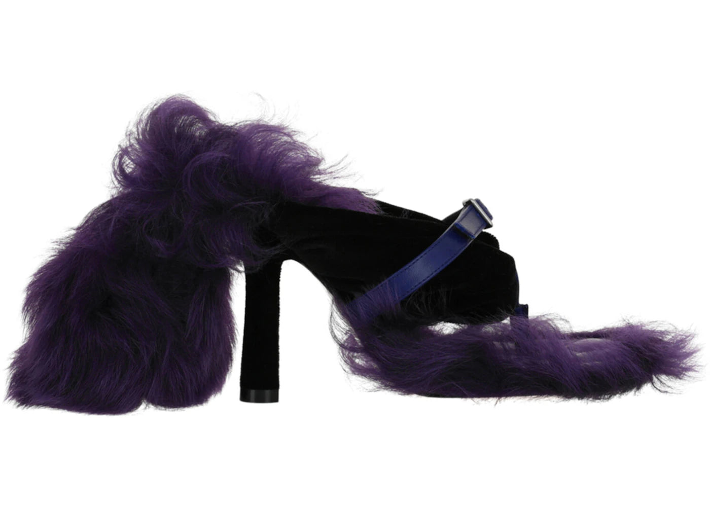 Burberry Step Post Heel Sandals Black Purple (Women's)