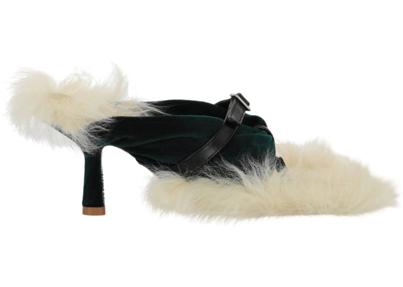 Burberry Step Post Heel Sandals Green White (Women's)