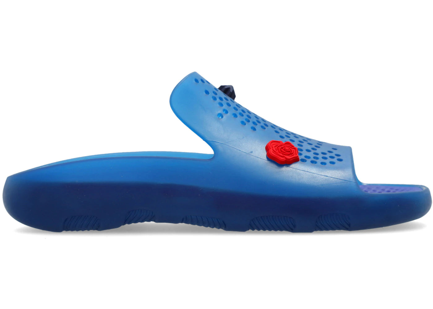 Burberry Stingray Charm-Embellished Slides Blue