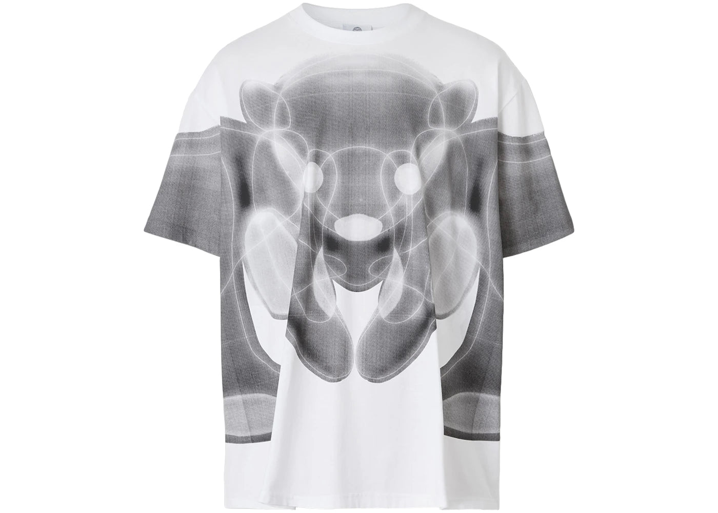 Burberry Thomas Bear Print Cotton Oversized T-shirt White/Grey