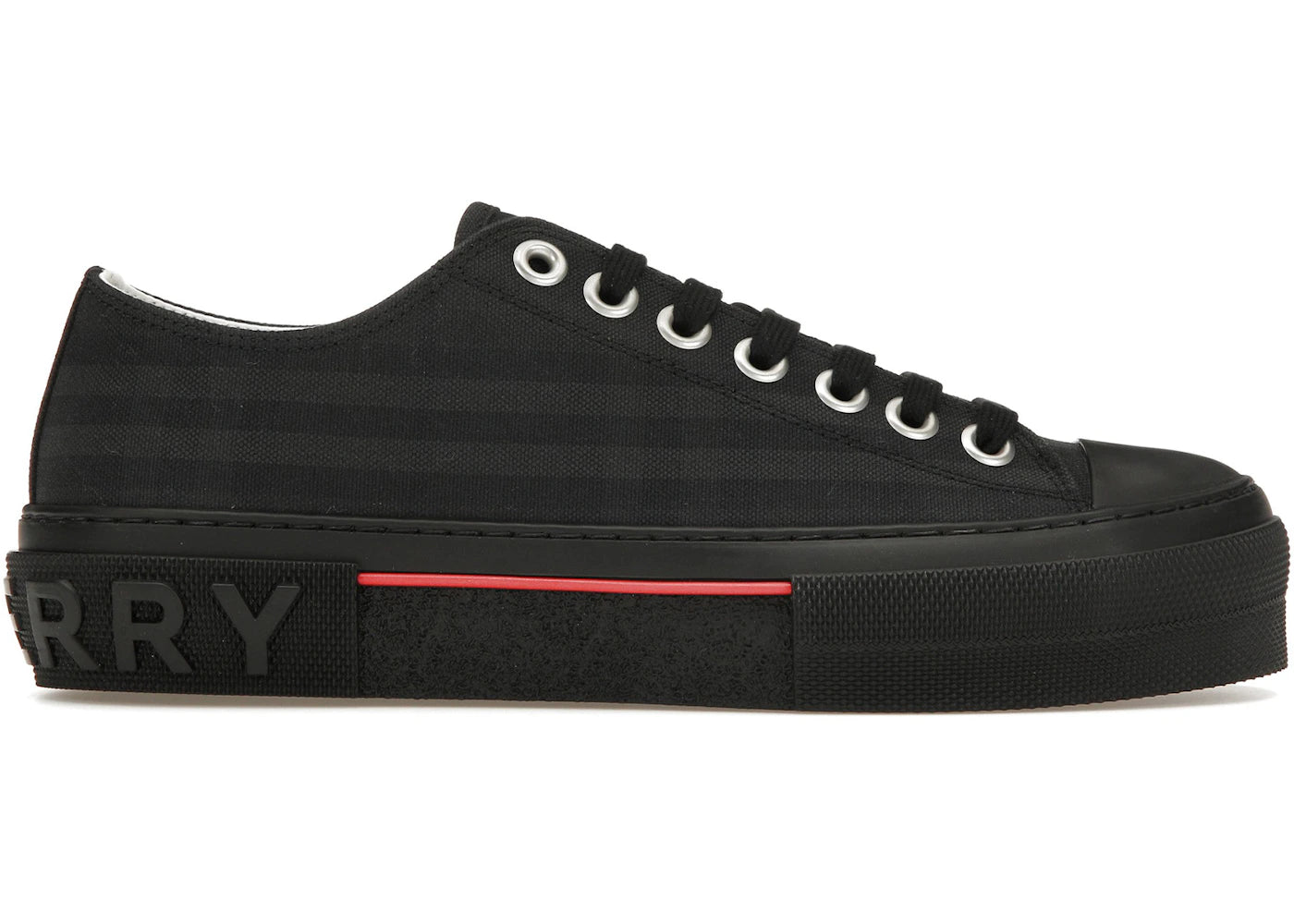 Burberry Vintage Check Canvas Low-Top Sneaker Dark Charcoal