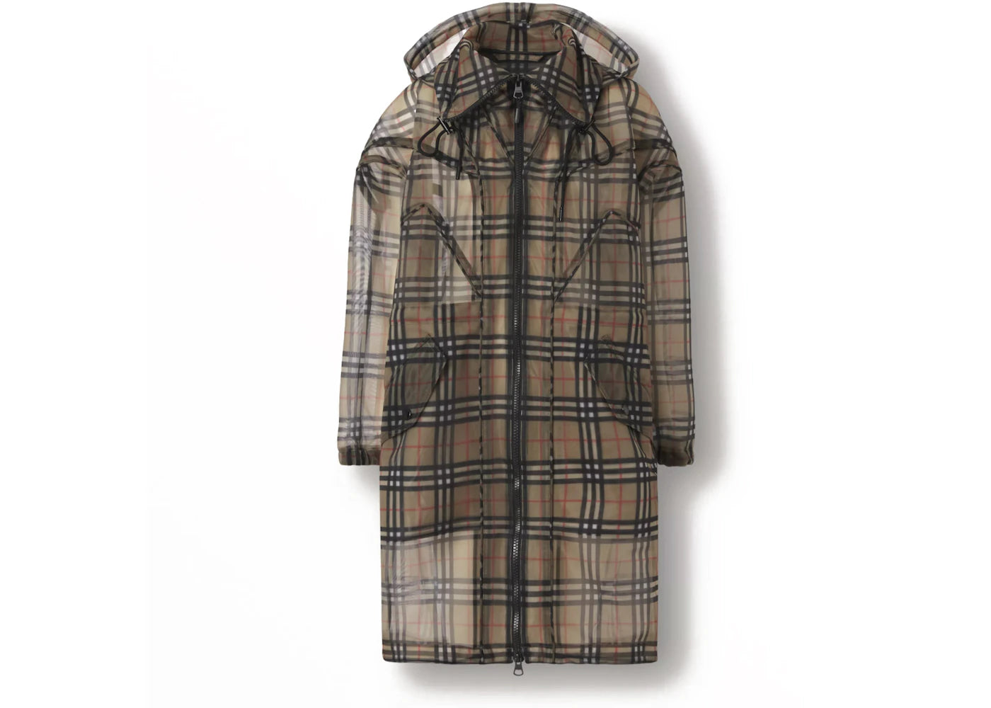 Burberry Vintage Check Mesh Parka Archive Beige
