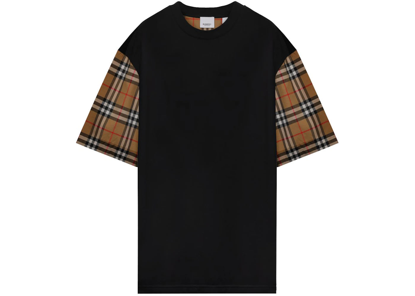 Burberry Vintage Check Oversized T-shirt Black