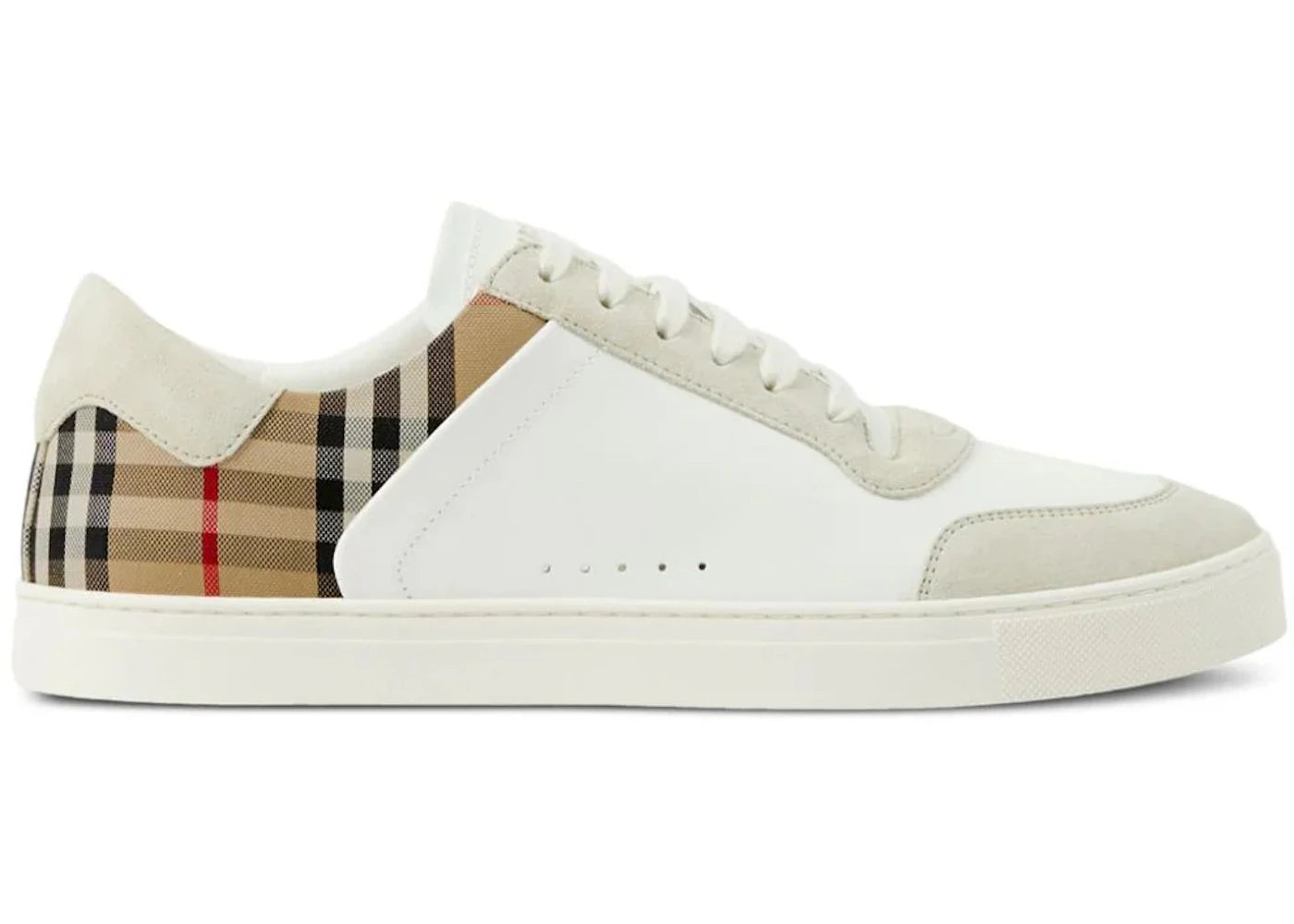 Burberry Vintage Check Panelled White Archvie Beige
