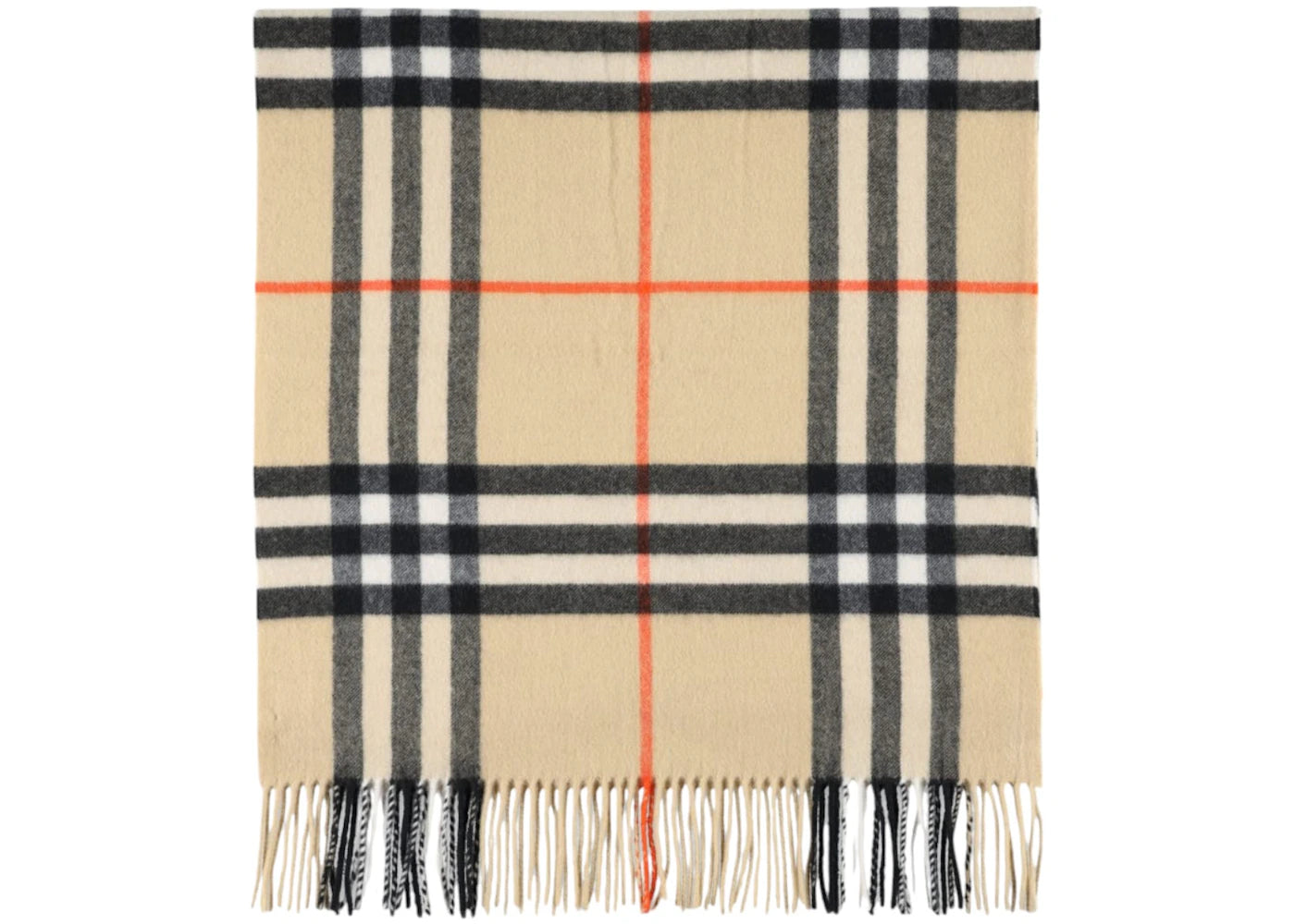 Burberry Washed Giant Check Scarf Office Blue