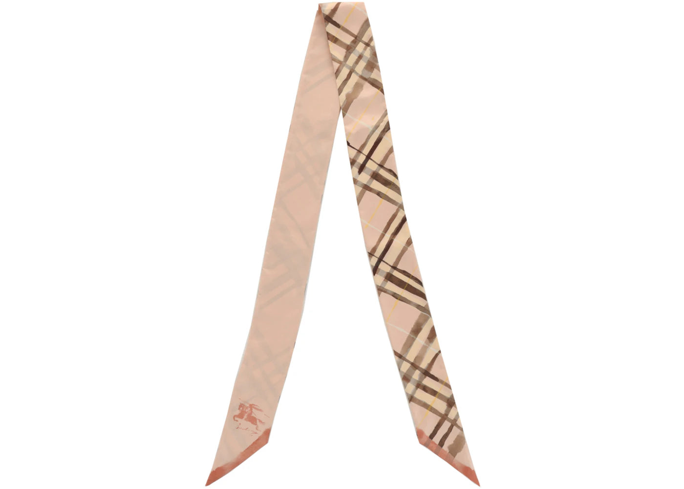 Burberry Watercolor Check Silk Scarf Teacup