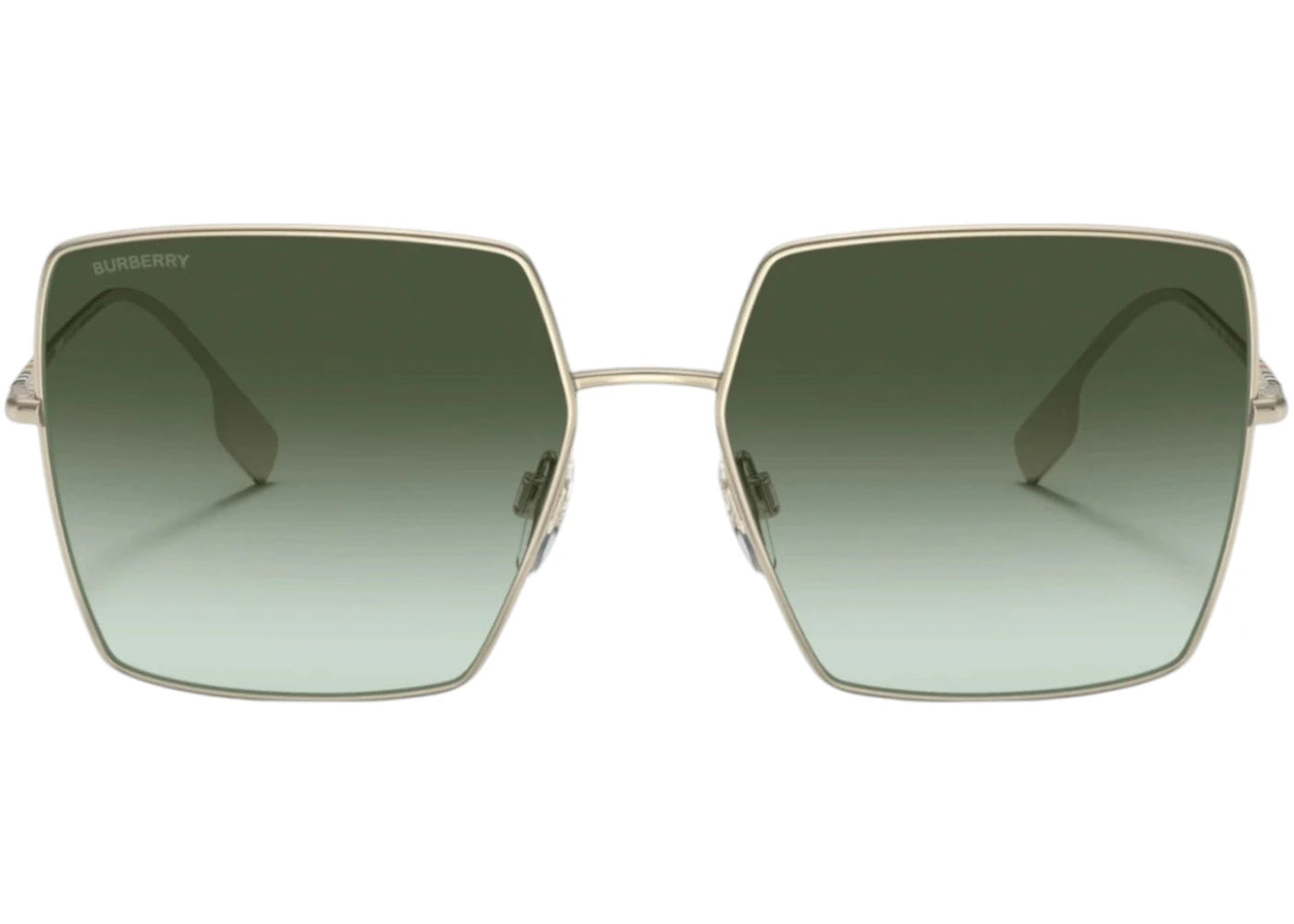 Burberry Women's Daphne Green Square Lens Sunglasses Gold