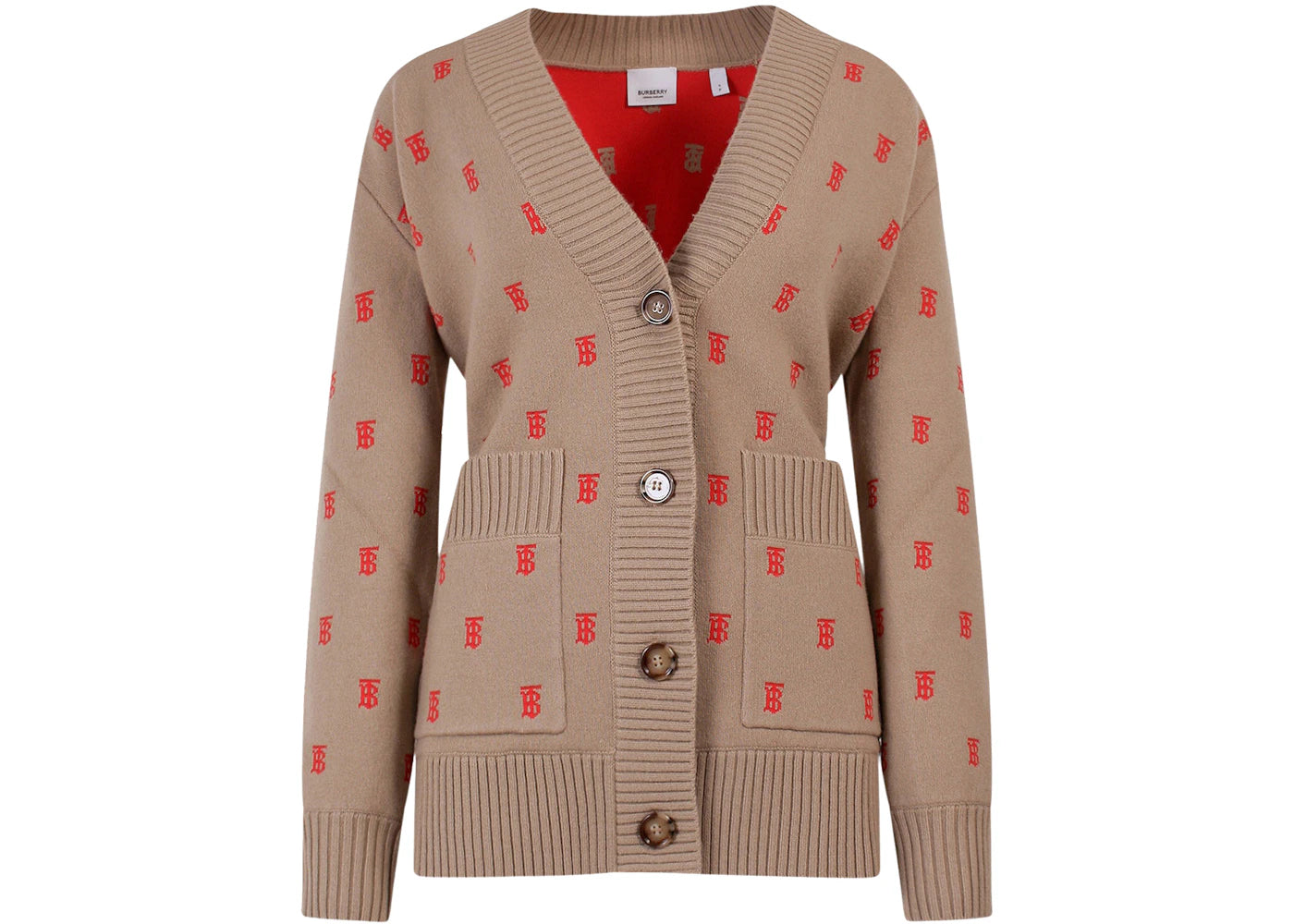 Burberry Women's Wool And Cashmere Cardigan Beige