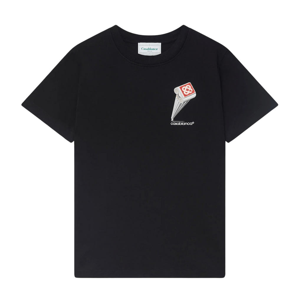 Casablanca Leaning Column T-Shirt Black
