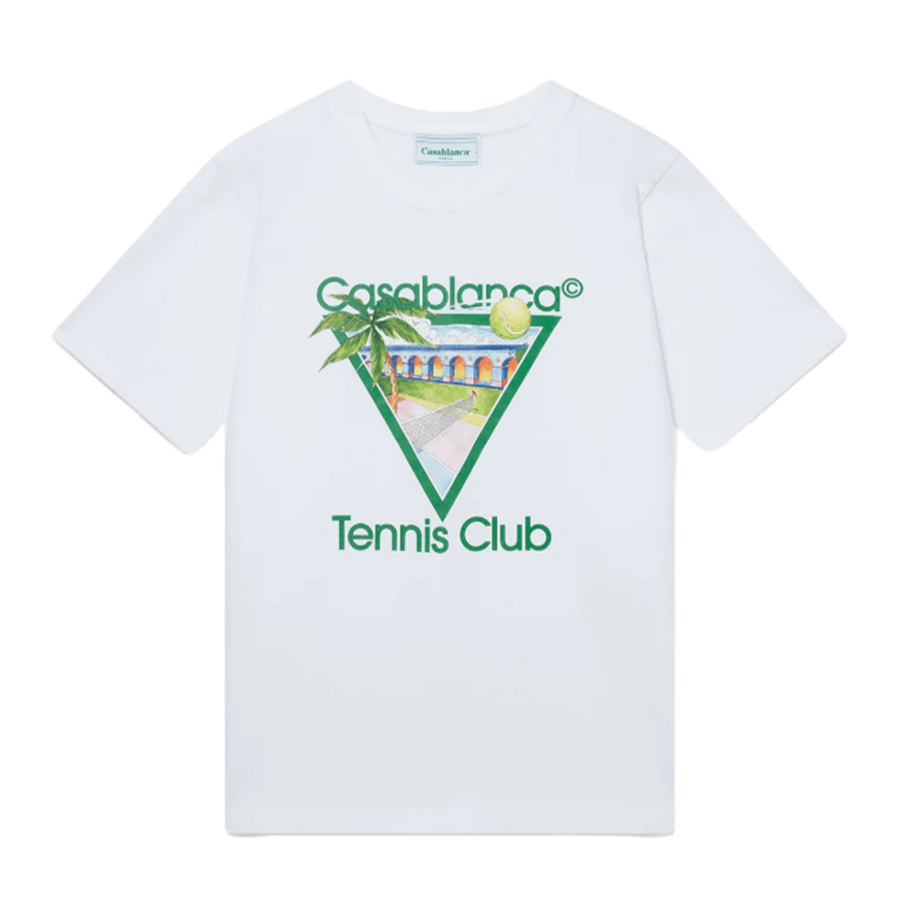 Casablanca Tennis Club Icon T-Shirt White