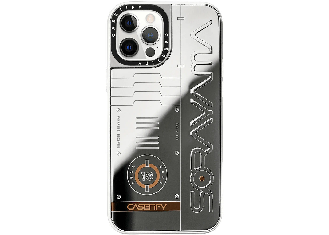 CASETiFY x Sorayama 10th Anniversary Limited (Stainless steel) iPhone Case Silver