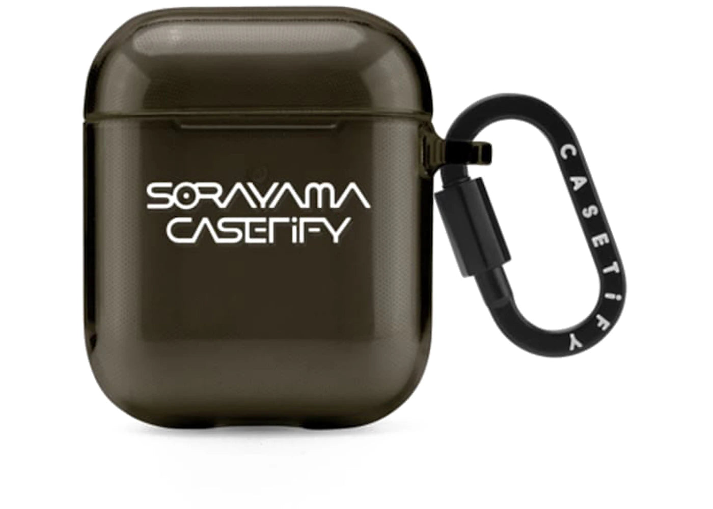 CASETiFY x Sorayama Logo Lockup Airpods Case Black