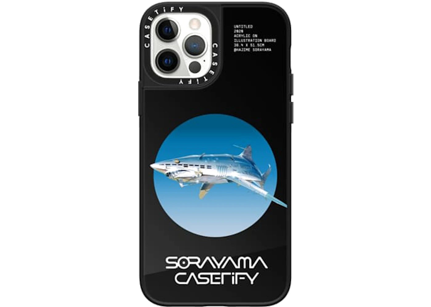 CASETiFY x Sorayama Mega Shark iPhone Case Black