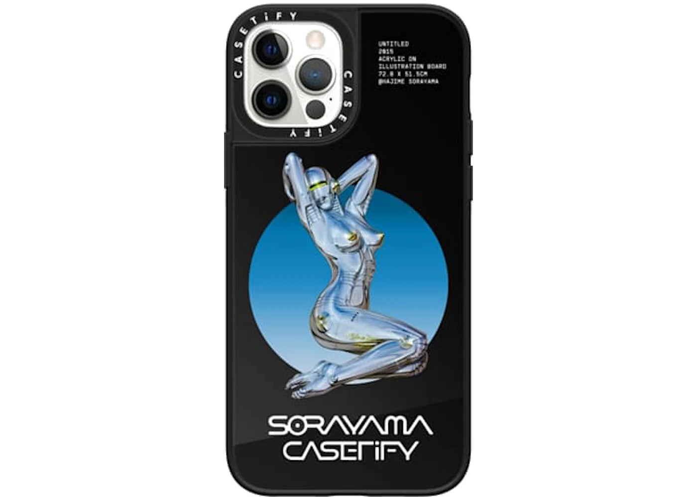 CASETiFY x Sorayama Sext Robot 1 iPhone Case Black