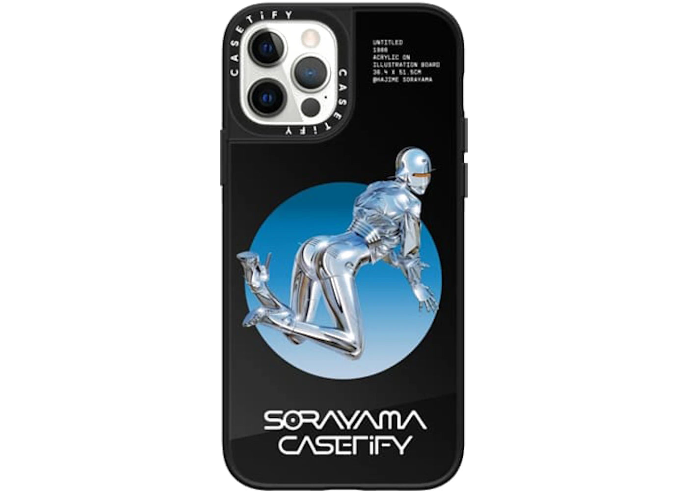 CASETiFY x Sorayama Sext Robot 2 iPhone Case Black