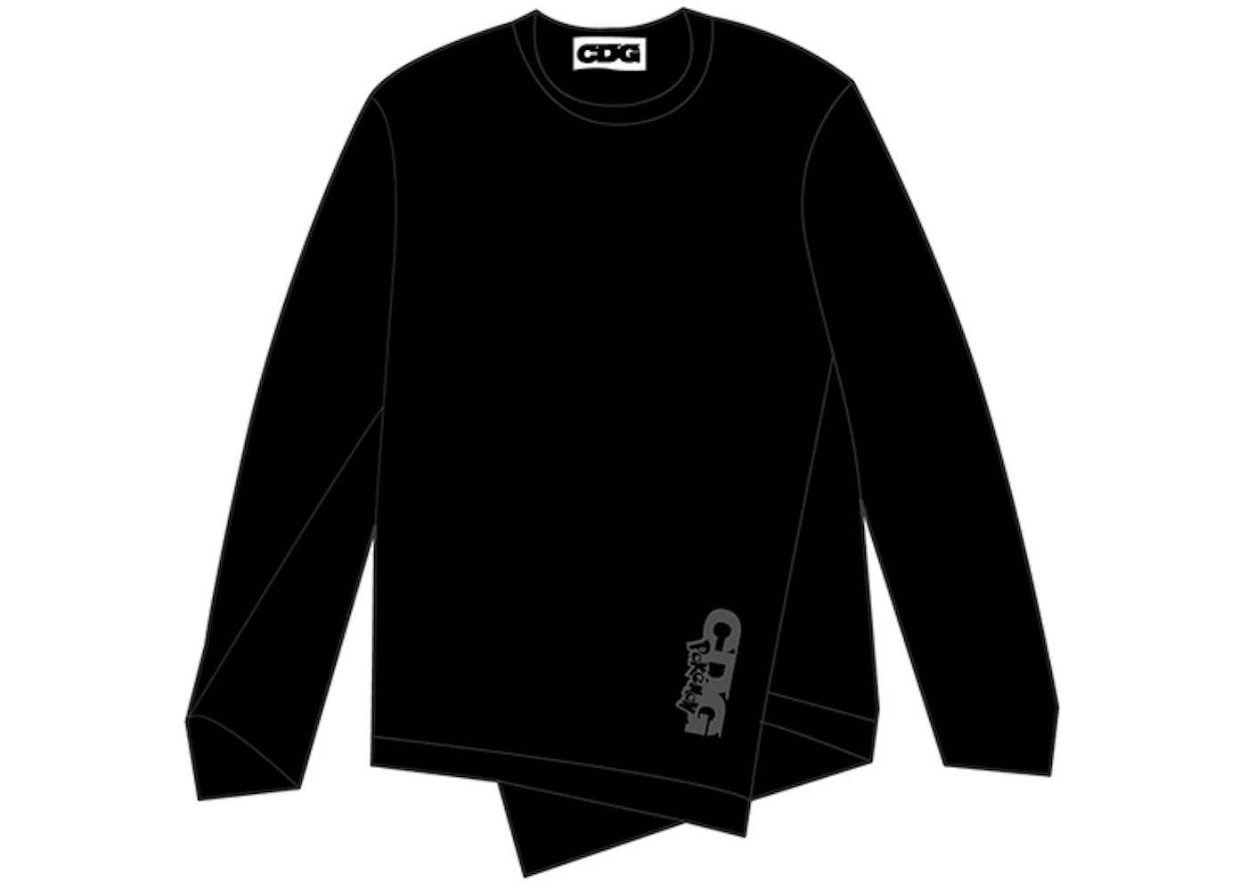 CDG x Pokemon B L/S T-Shirt Black