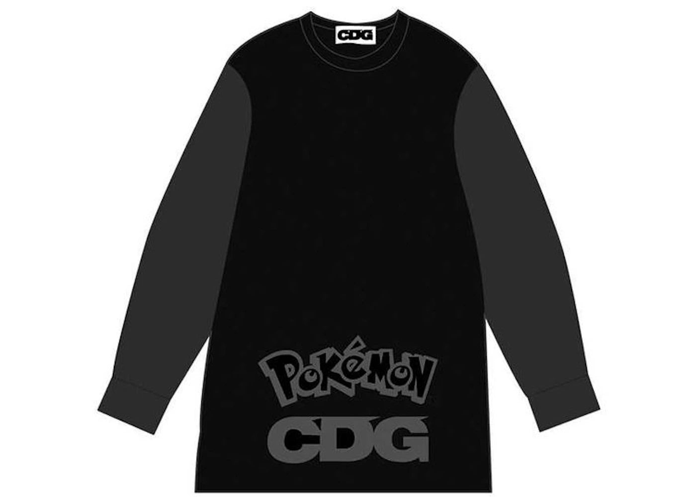 CDG x Pokemon L/S Layered Shirt Black