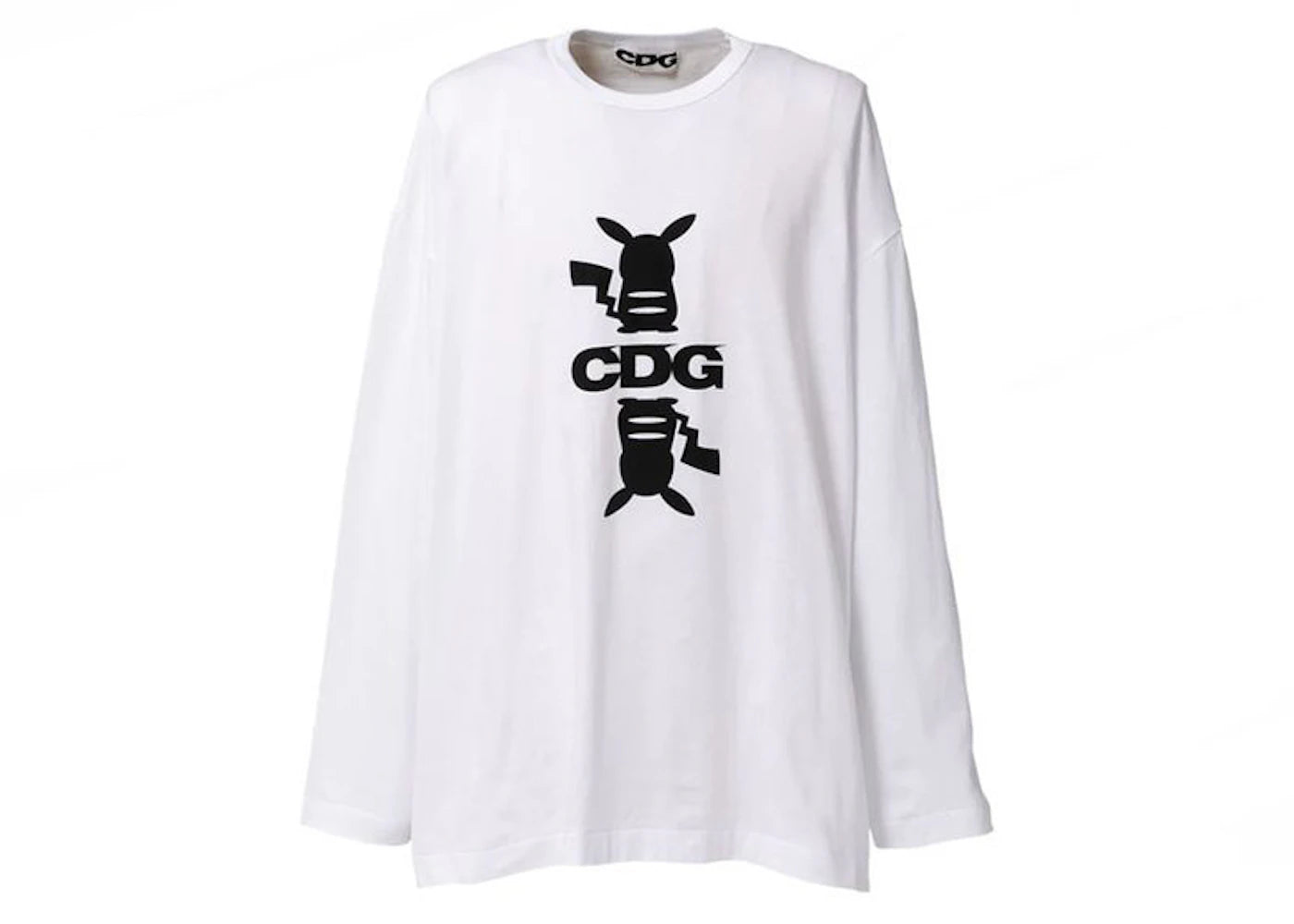 CDG x Pokemon Oversized L/S T-Shirt White