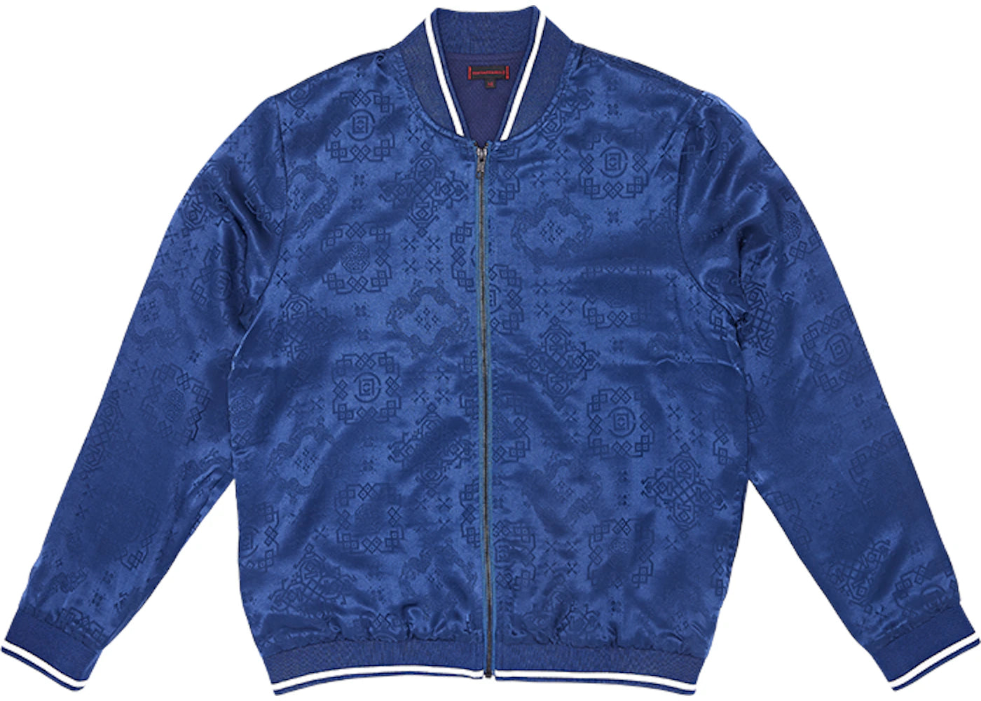 CLOT Silk Baseball Jacket Blue