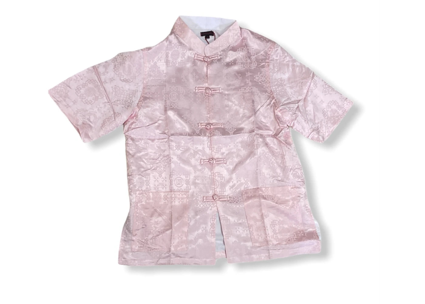 CLOT Silk Button Down Shirt Rose Gold