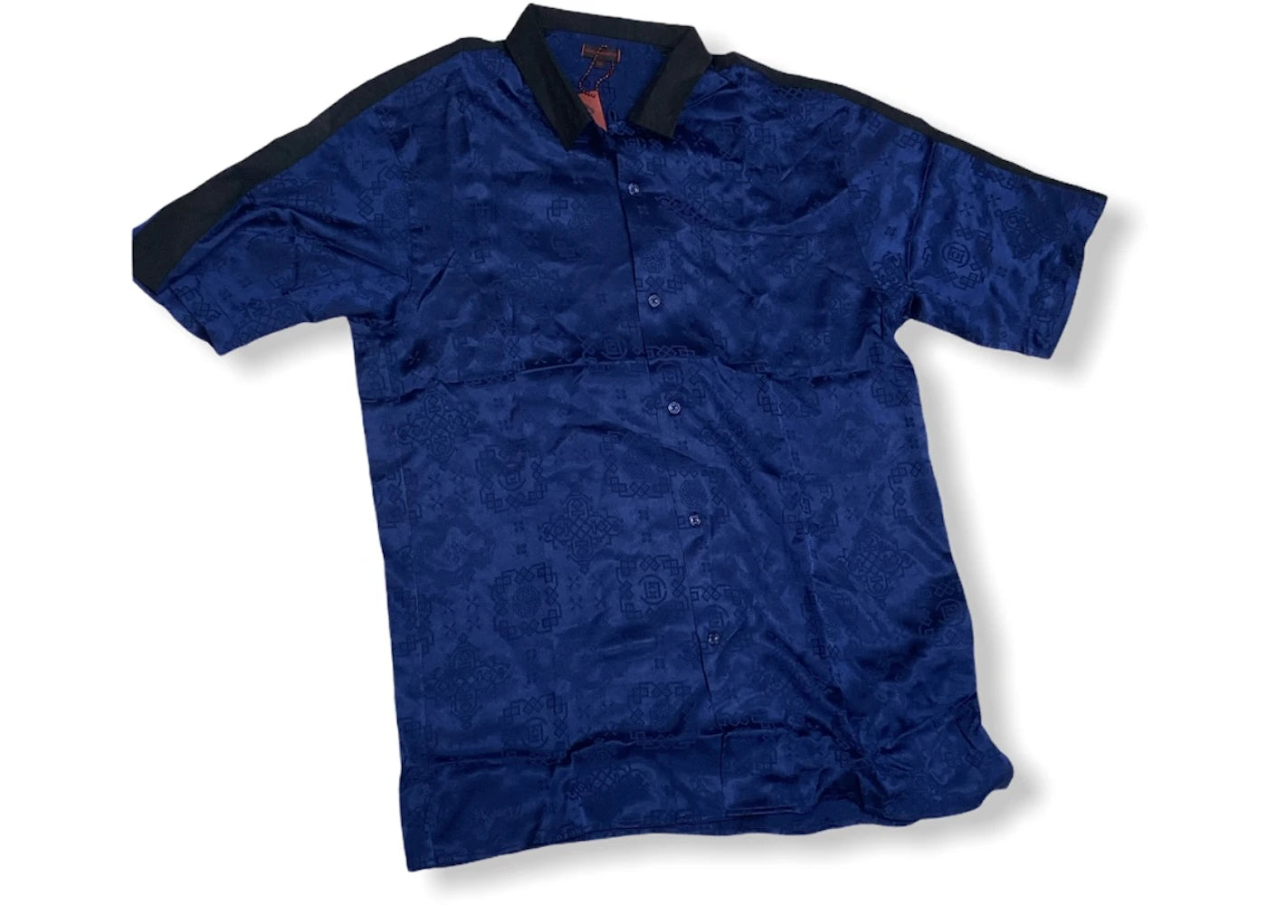 CLOT Silk Contrast Shirt Navy