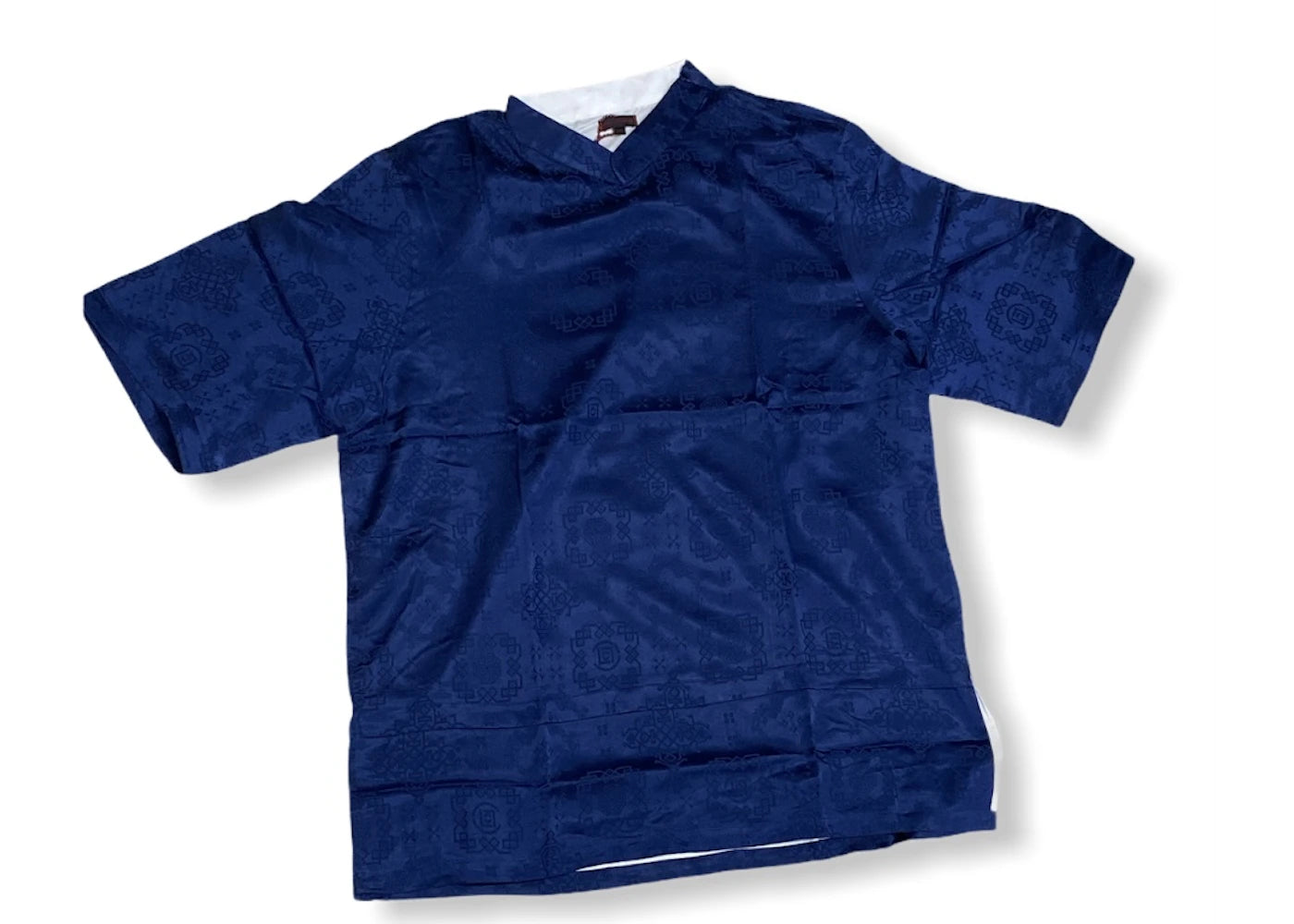 CLOT Silk Pullover Shirt Navy