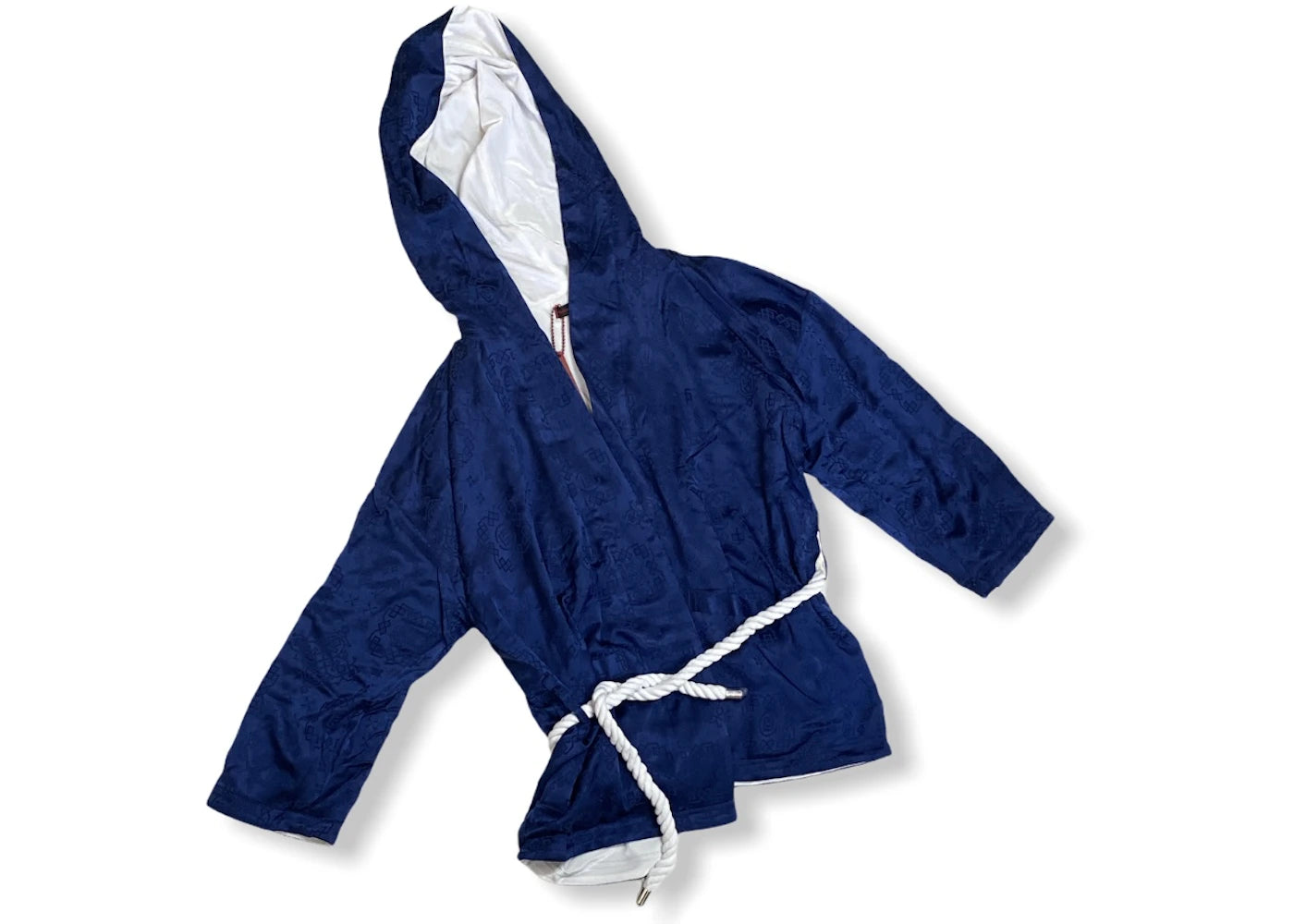CLOT Silk Robe Navy