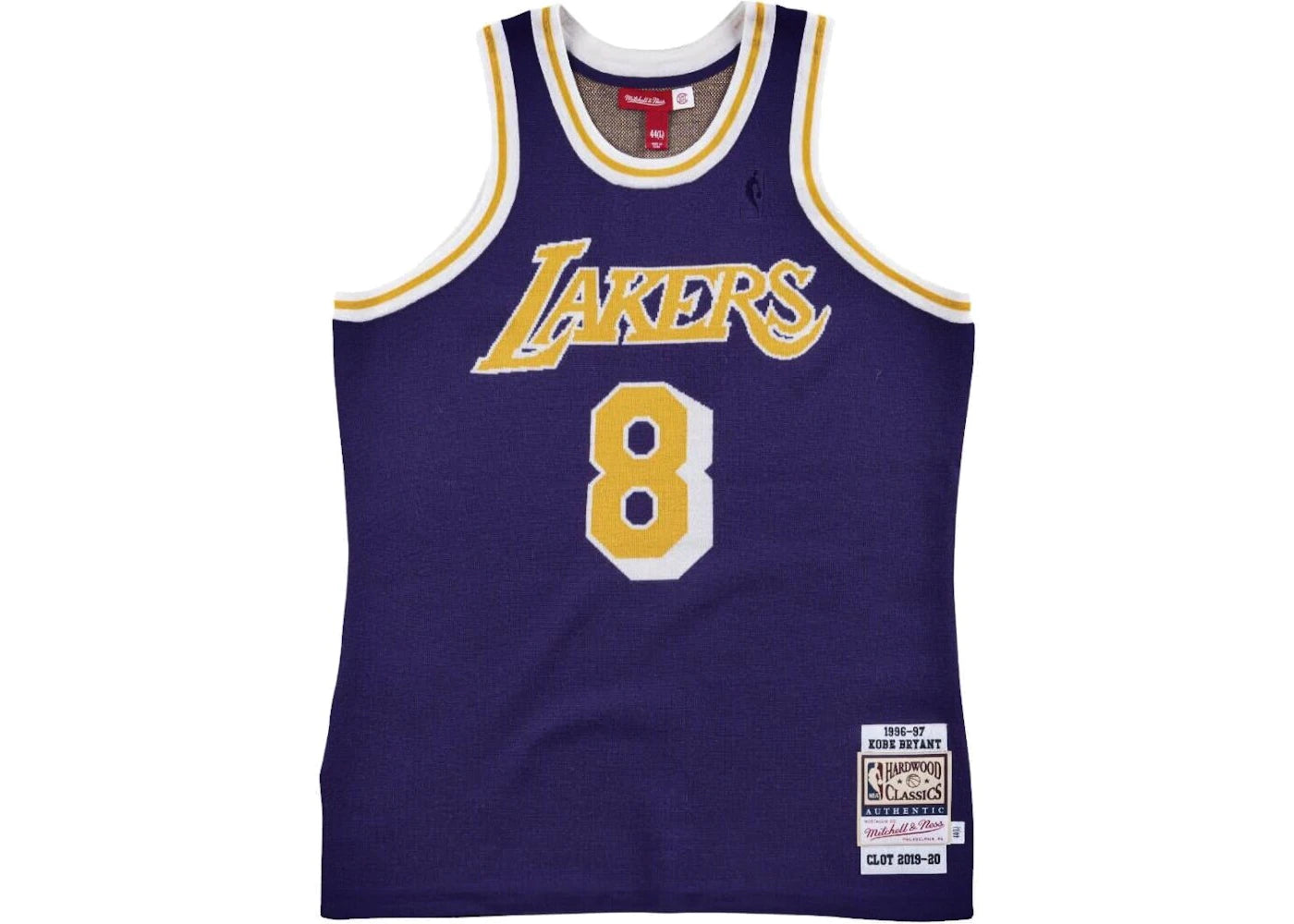 CLOT X Mitchell & Ness Kobe Bryant Knit Jersey Purple/Yellow