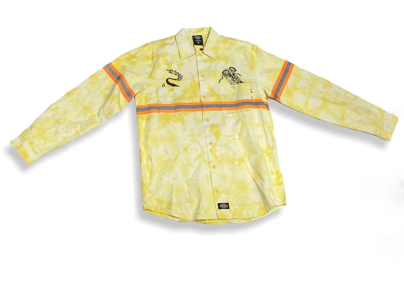 CLOT x Dickies Dragon Tie Dye L/S Work Shirt Yellow