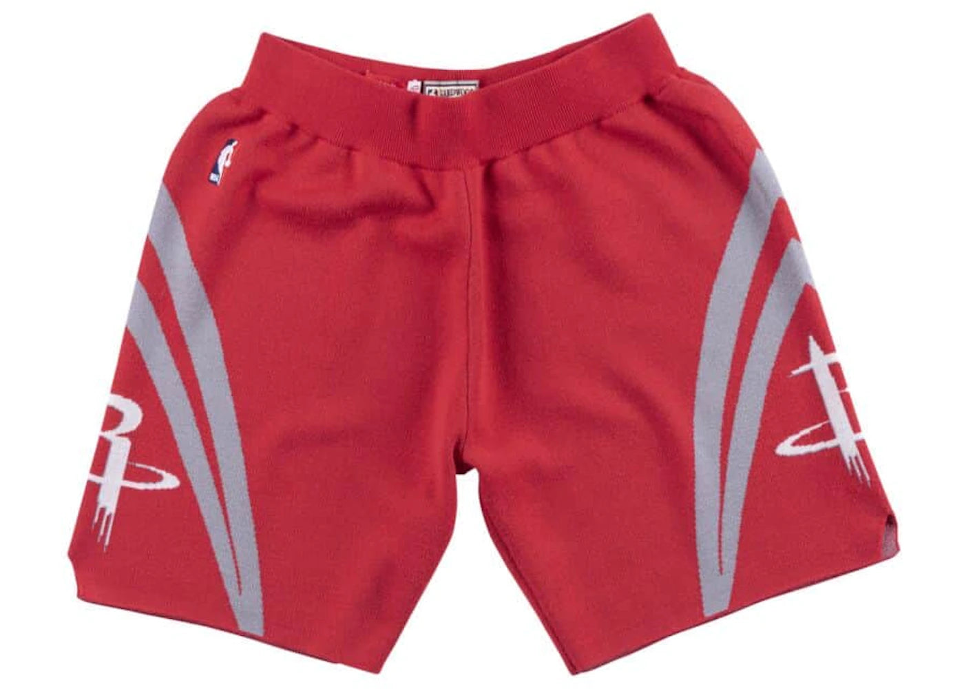 CLOT x Mitchell & Ness Rockets Knitted Shorts Red