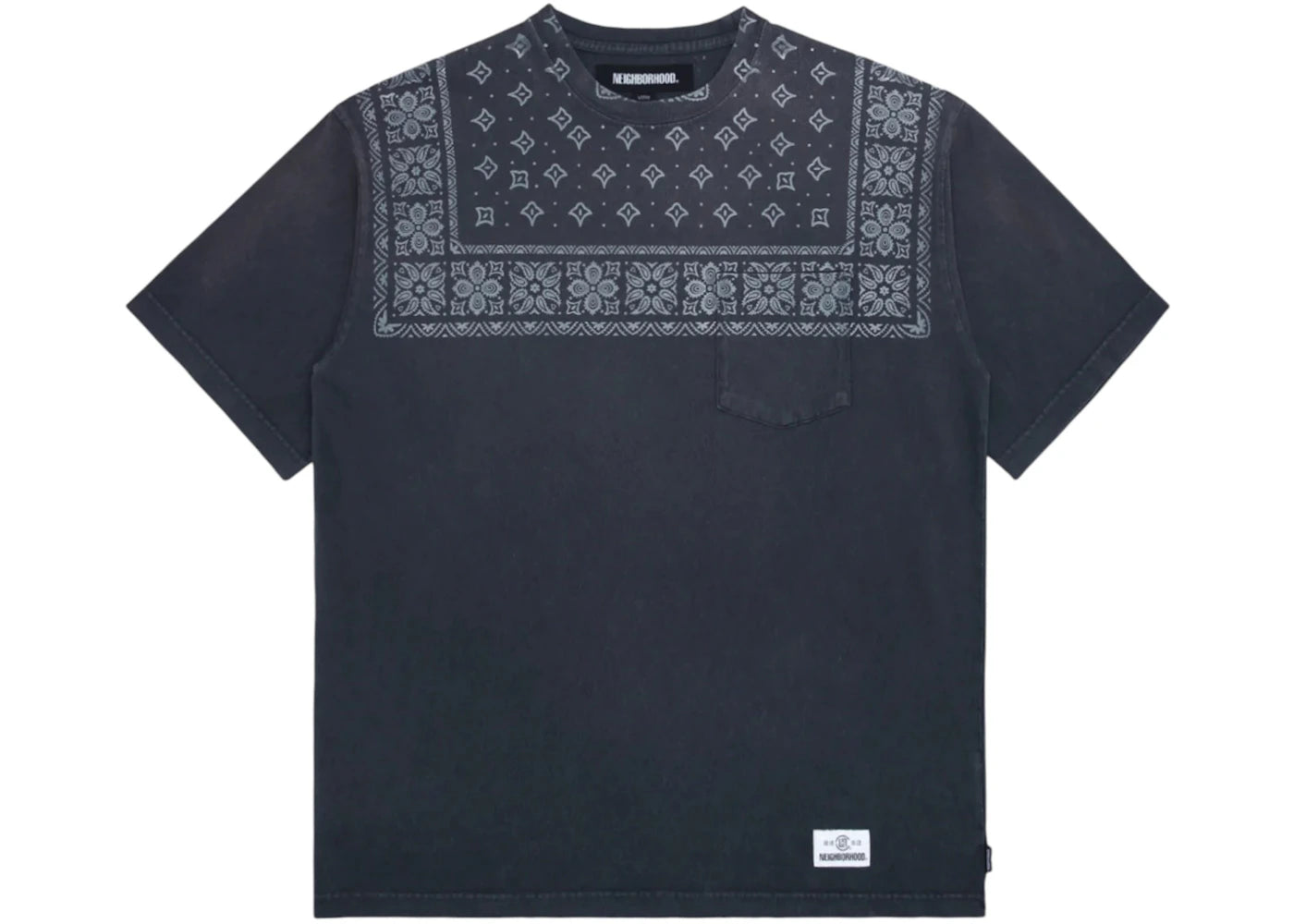 CLOT x Neighborhood Bandana T-shirt Black