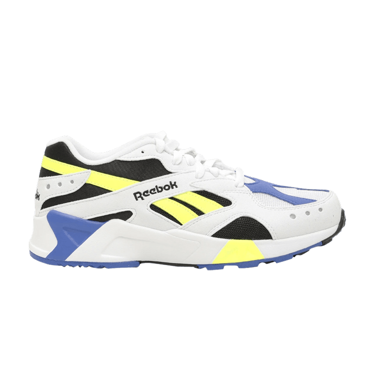 Reebok Aztrek White Black Cobalt Yellow