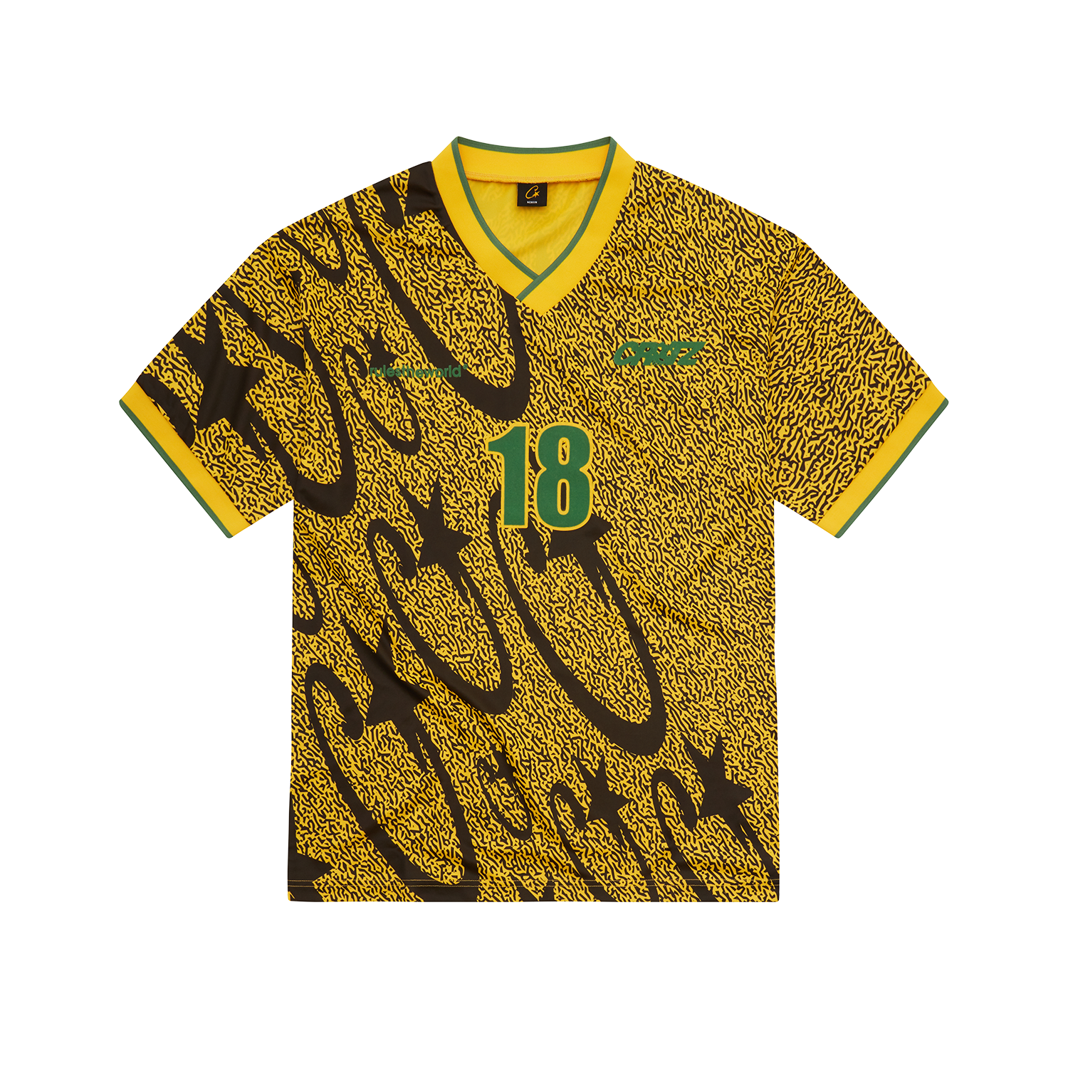 Corteiz Carni Stellations Football Jersey Yellow