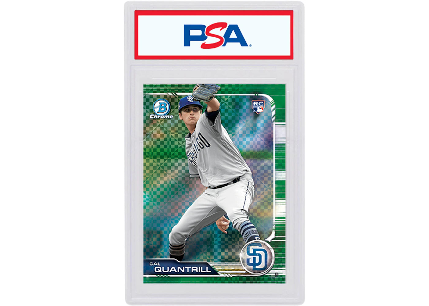 Cal Quantrill 2019 Bowman Chrome X Rookie Green X-Fractor /31 #47 (PSA or BGS Graded)