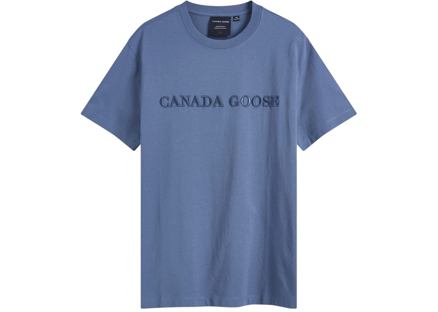 Canada Goose Embroidered Wordmark Emersen T-Shirt Ozone Blue