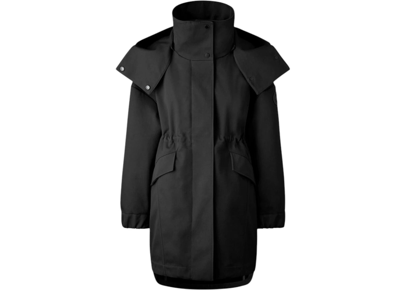 Canada Goose Olive Hooded Coat Black