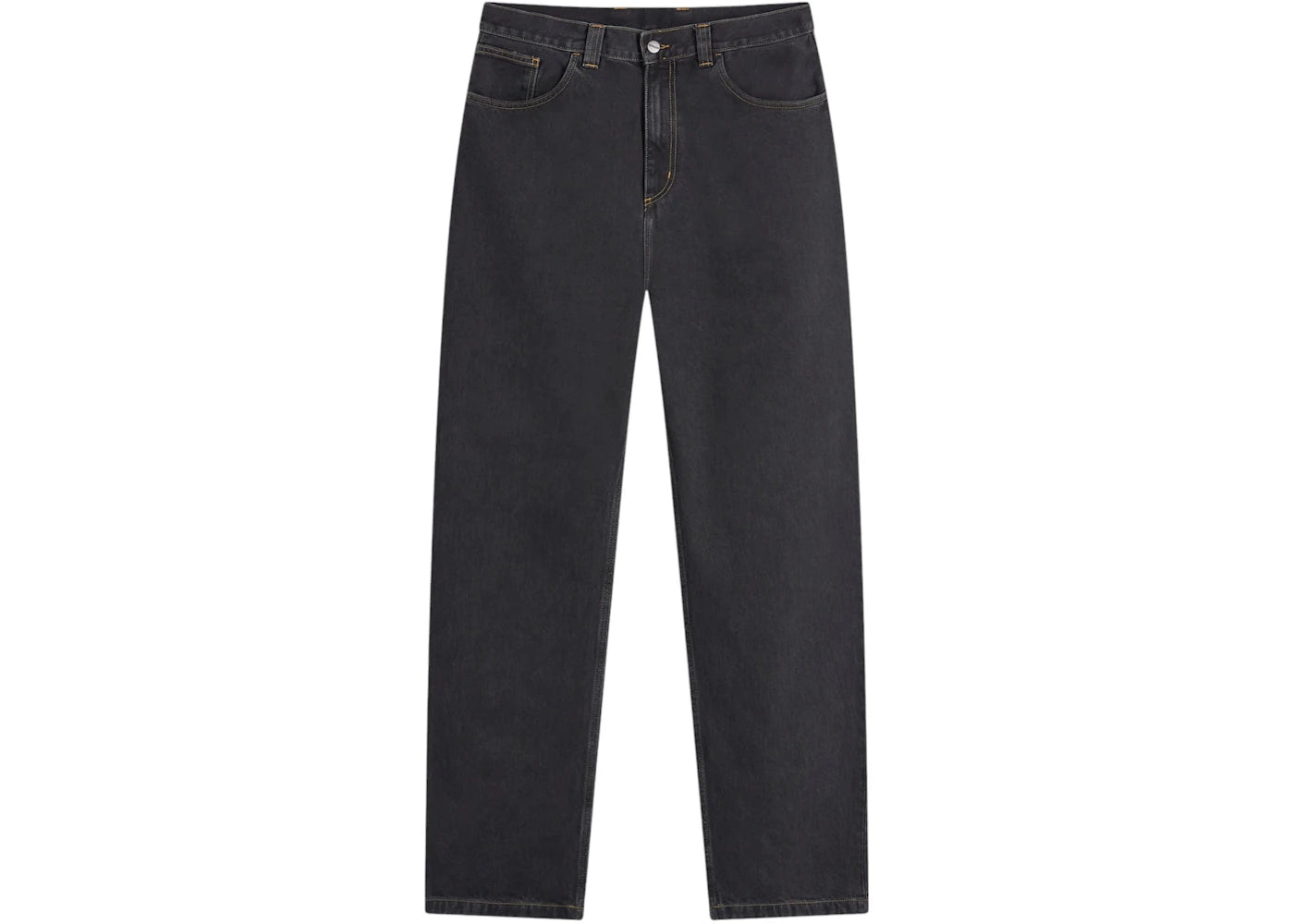 Carhartt WIP Brandon Loose Straight Jeans Black Stone Washed