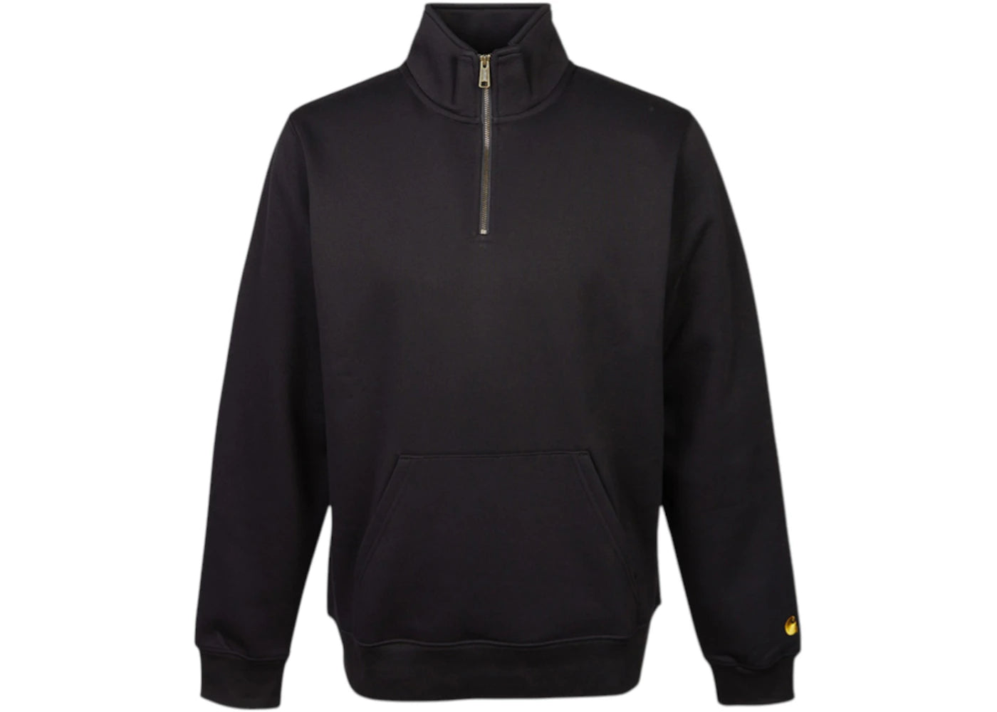 Carhartt WIP Chase Fleece Half Zip Up Sweatshirt Black