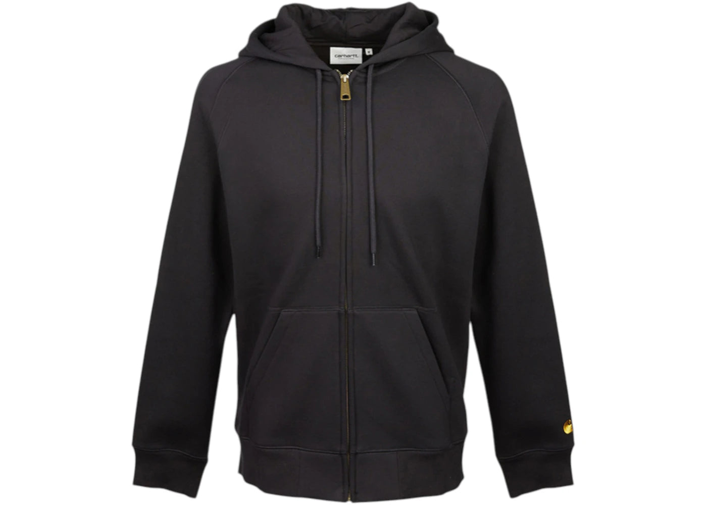Carhartt WIP Chase Fleece Zip Up Hoodie Black