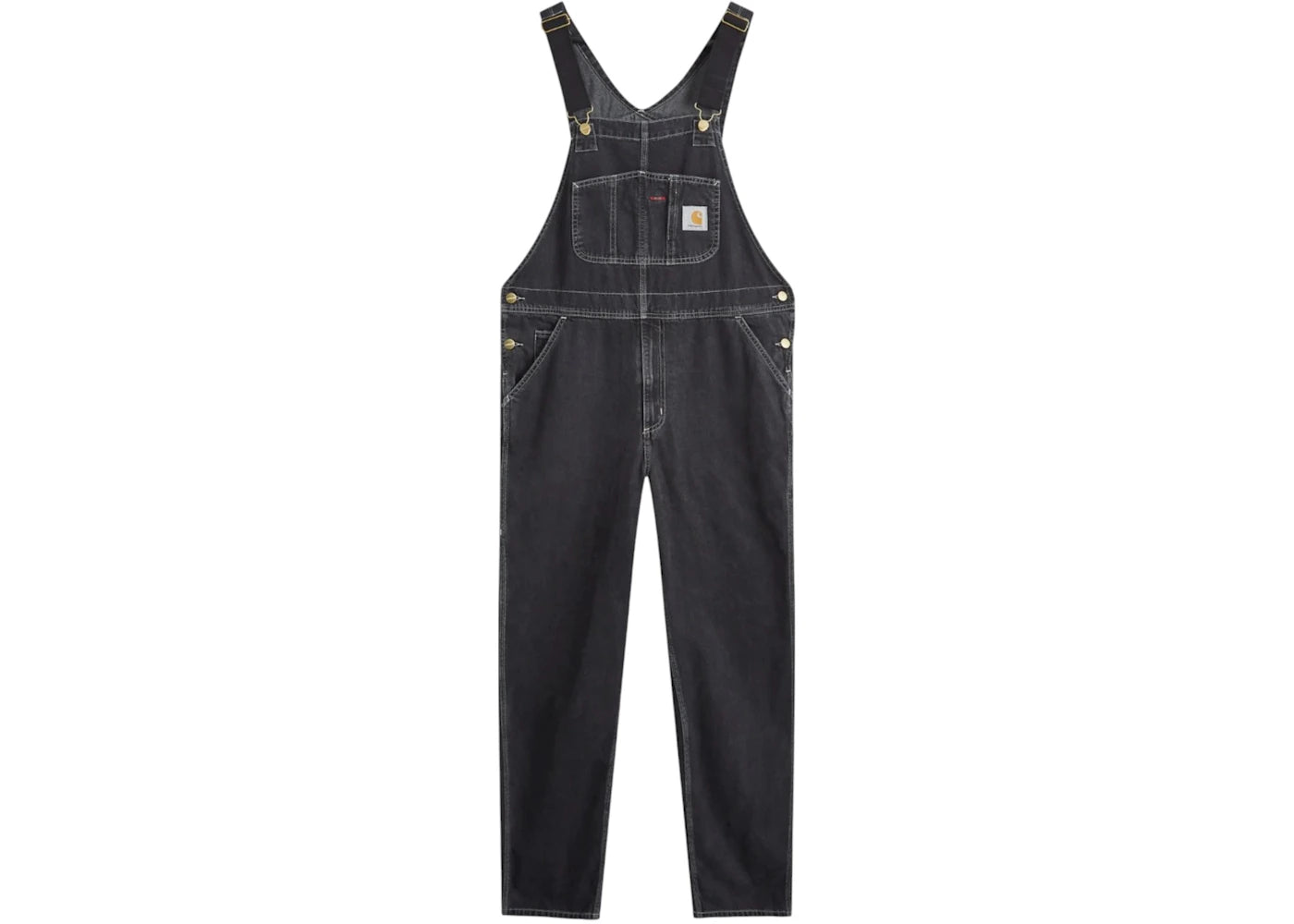 Carhartt WIP Denim Bib Overall Black Stone Washed