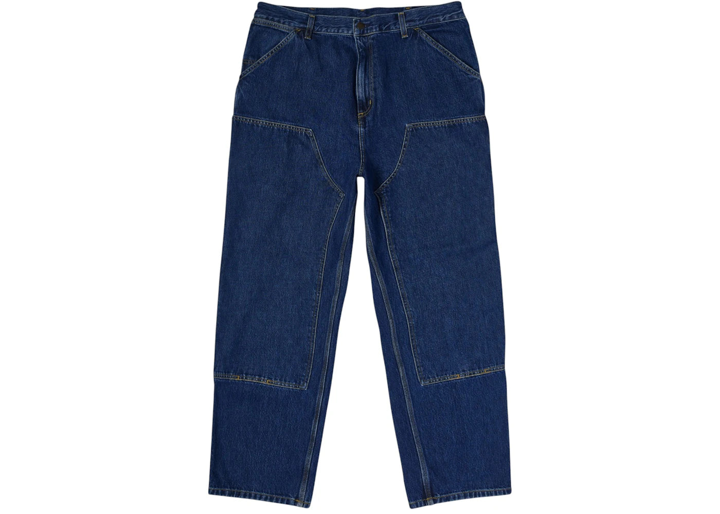 Carhartt WIP Denim Double Knee Pant Blue Stone Washed