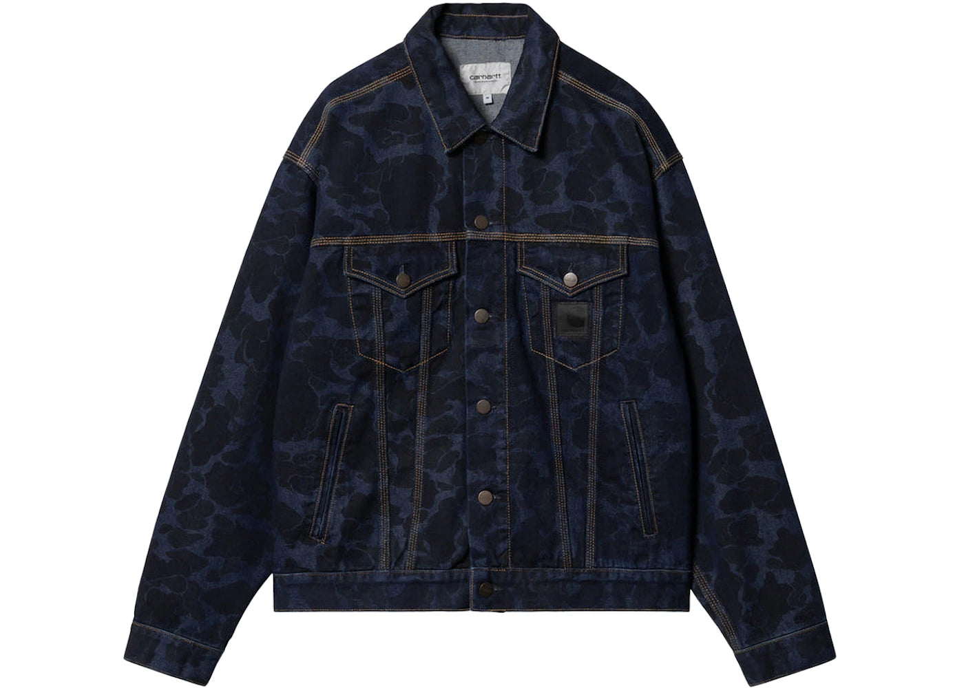 Carhartt WIP Duck Camo Helston Jacket Stone Washed Blue