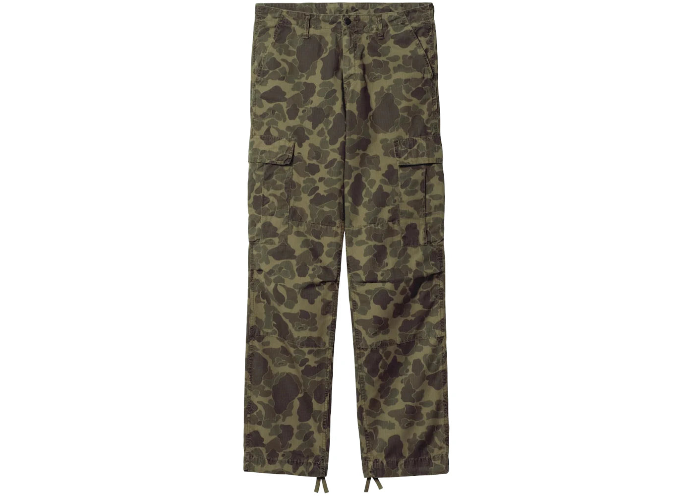 Carhartt WIP Garment Dyed Duck Camo Cargo Pant Green/Office Green