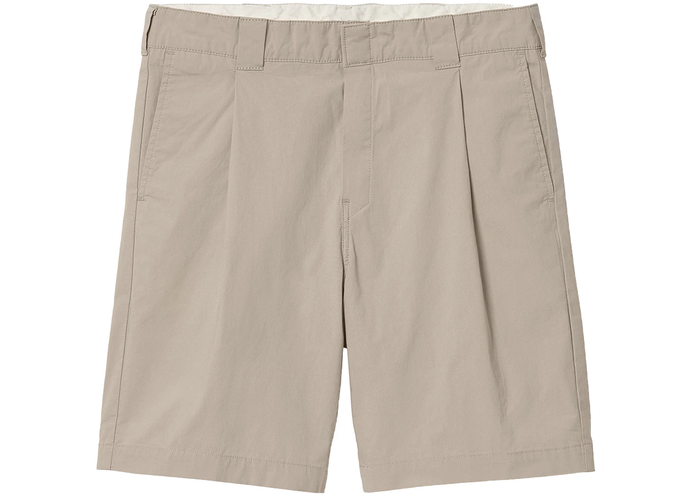 Carhartt WIP Grand Deltona Stretch Poplin 5.5oz Relaxed Fit Shorts Wall (Rinsed)