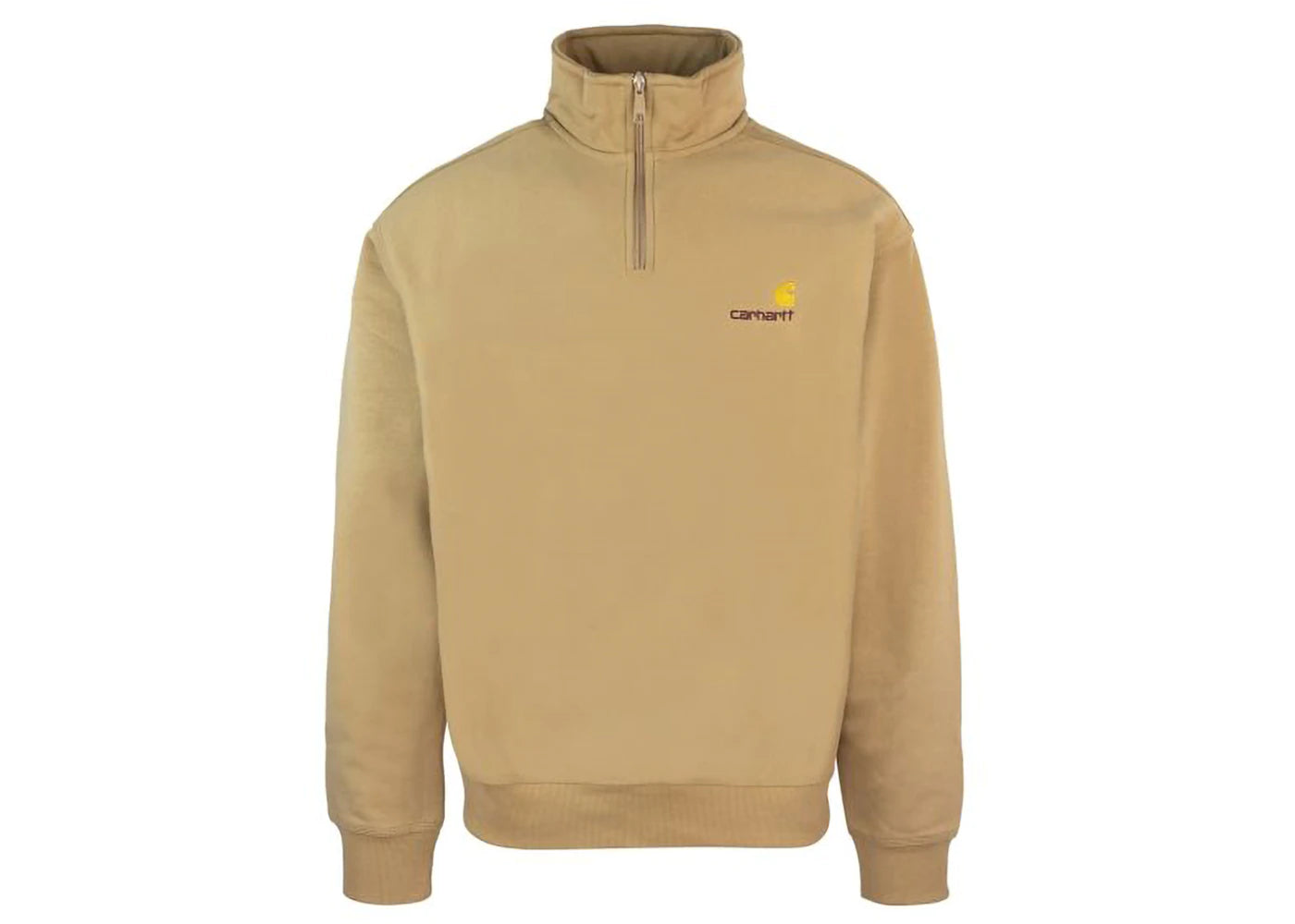 Carhartt WIP Half Zip American Script Sweatshirt Pineaut