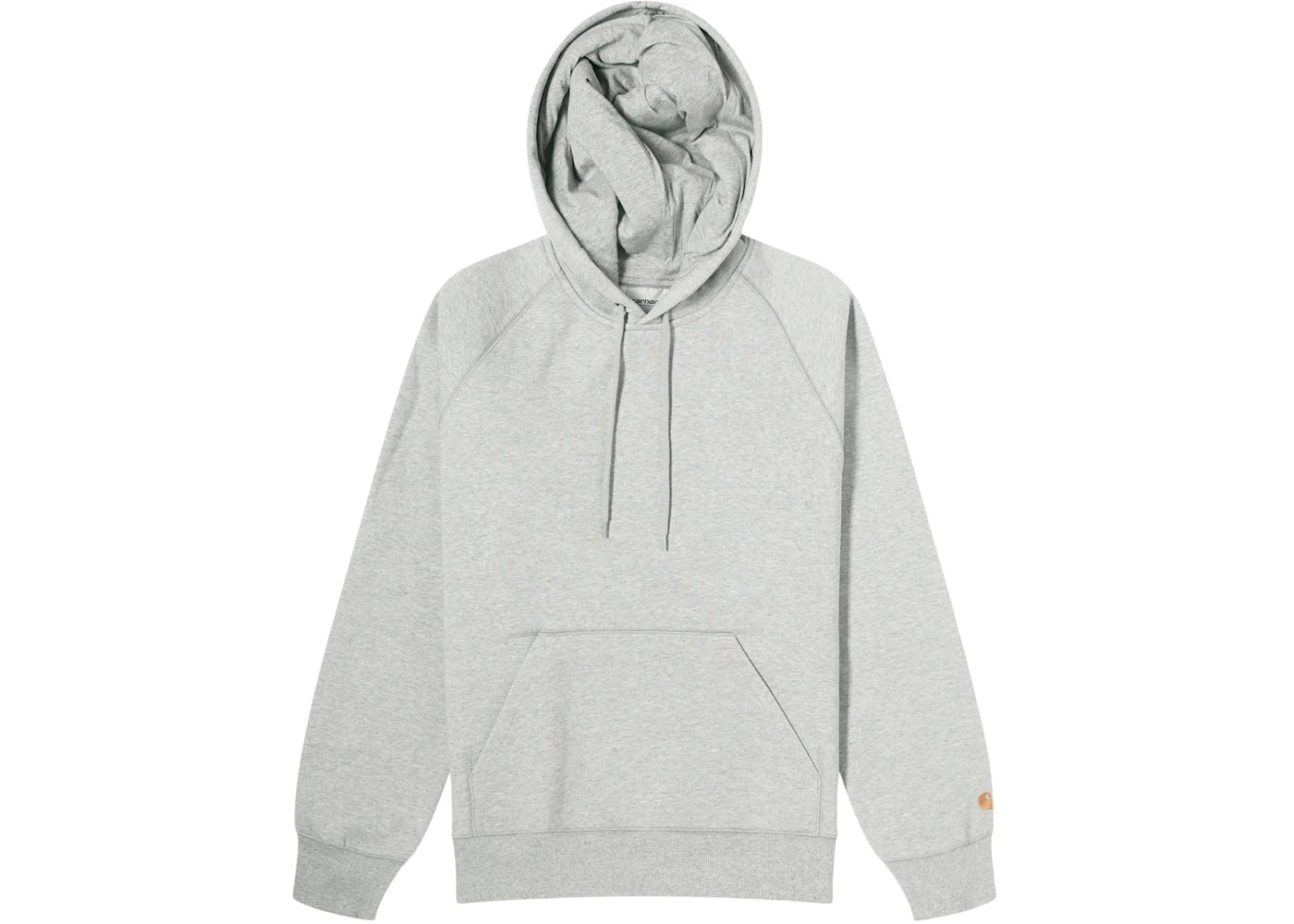 Carhartt WIP Hooded Chase Crew Sweatshirt Grey Heather/Gold