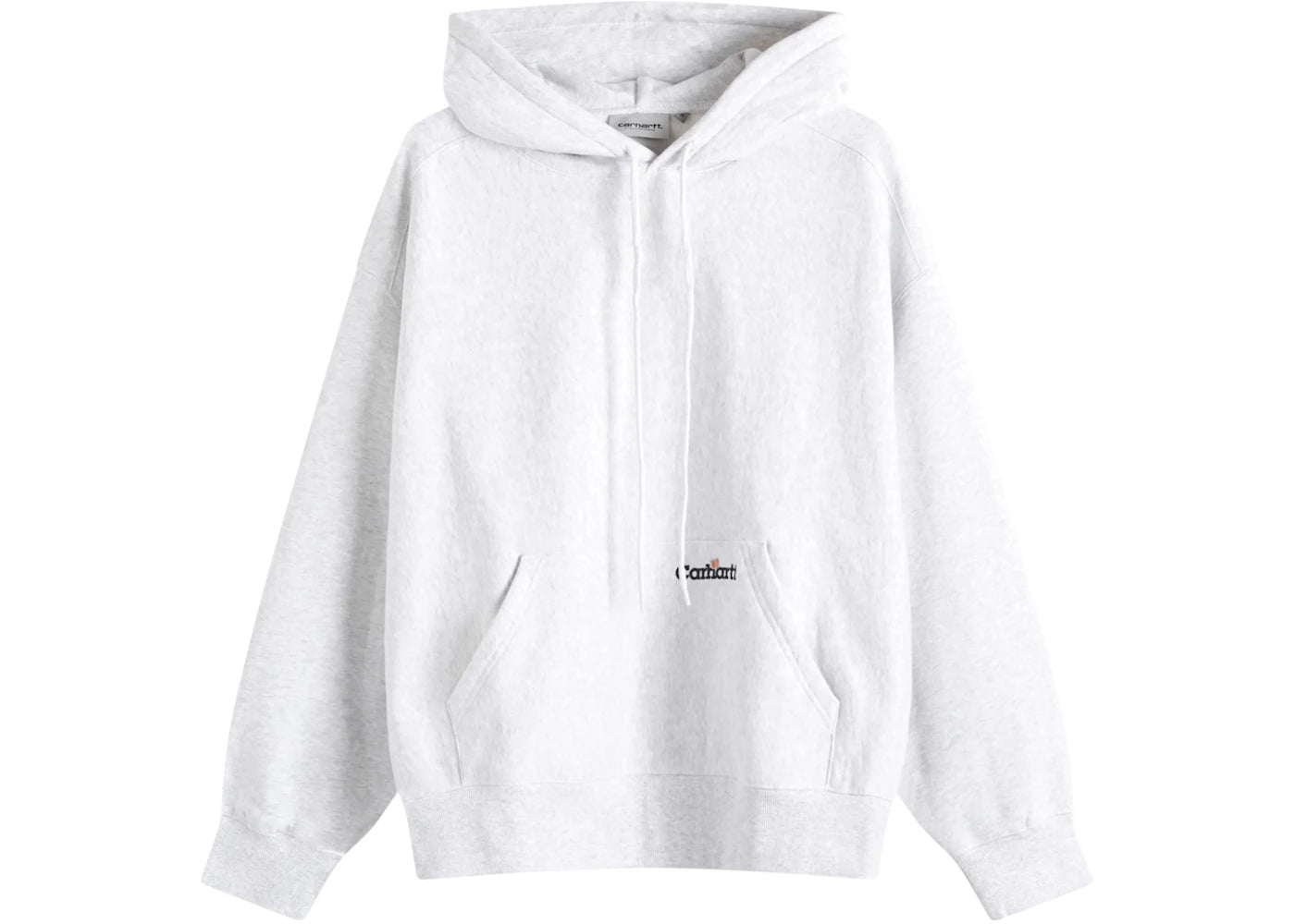Carhartt WIP Hooded Label Script Sweatshirt Ash Heather