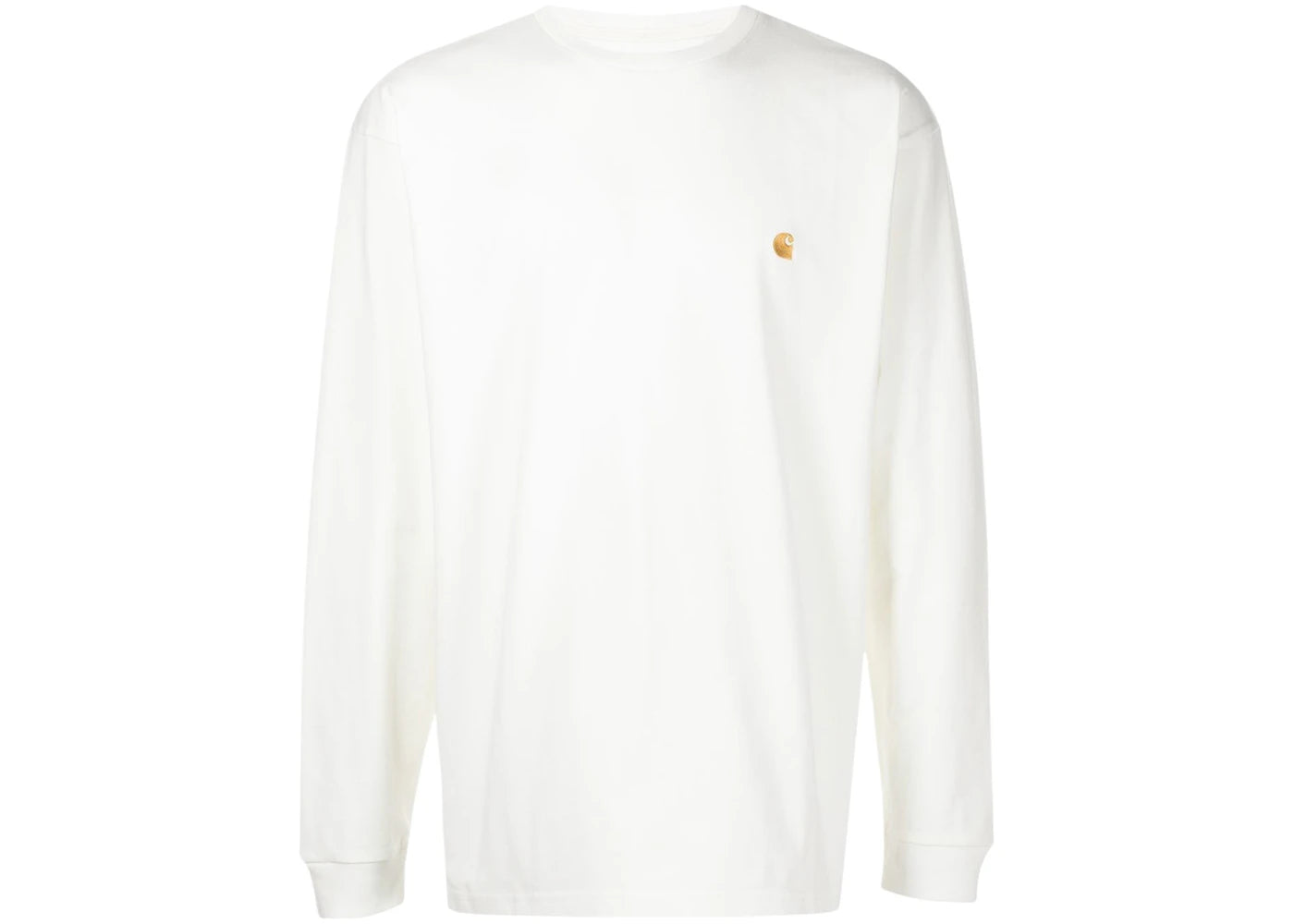 Carhartt WIP L/S Chase T-Shirt White/Gold